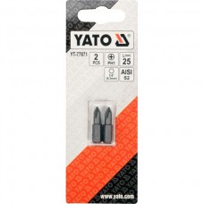 Biti de 25 mm 1/4" cu cap Phillips PH1 Yato..
